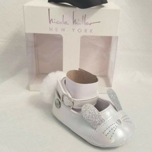 Nicole Miller Bunny Crib Shoes - 6m/12m